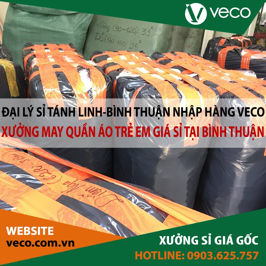 VECO-Xưởng may quần áo trẻ em giá sỉ tại Bình Thuận